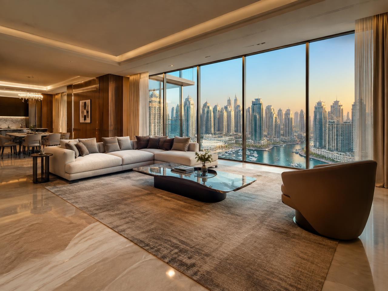 Luxury residence overlooking Dubai Marina
